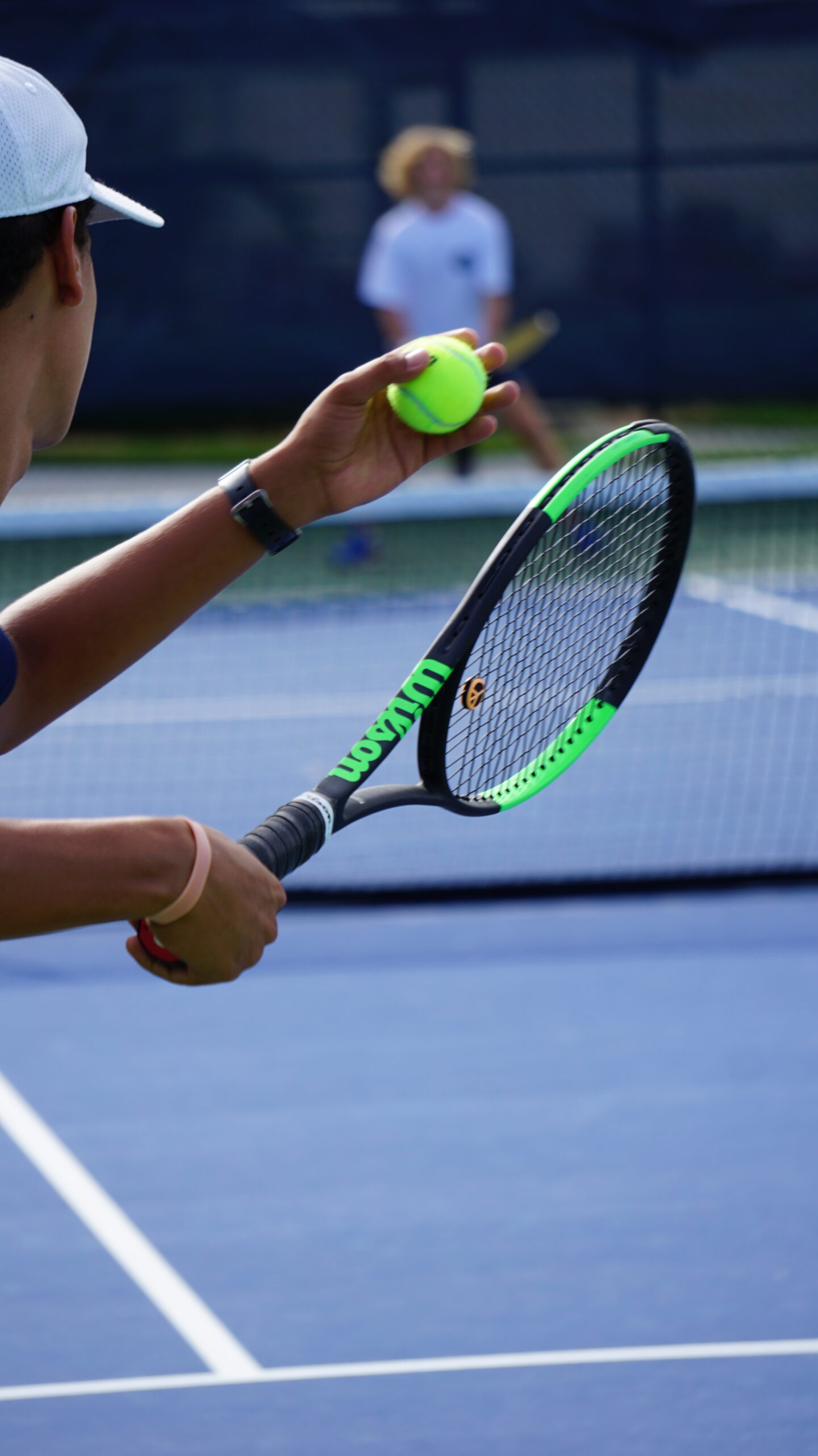NMBA tennis training on court