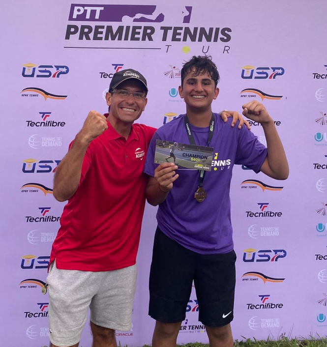Aarman Sachdev tournament victory — NMBA junior tennis champion