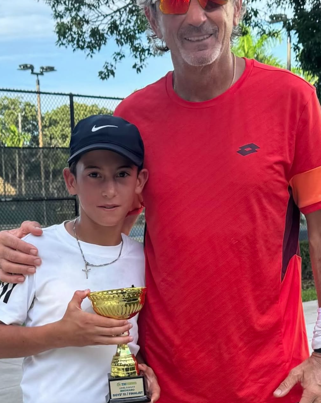 Lorenzo Tovar tournament victory photo — NMBA high-performance junior tennis